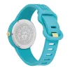 Versace moteriškas V-Motif šveicariškas kvarcinis laikrodis VE6G00423 (39 mm) juodas ciferblatas, odinis dirželis