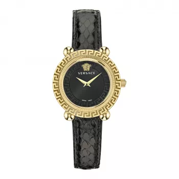 VERSACE Moteriškas Laikrodis VE6I00323 Kvarcinis 35mm Nerūdijantis Plienas Juodas Ciferblatas