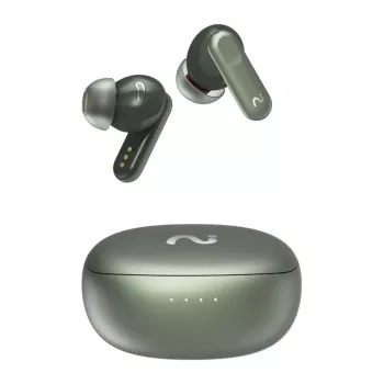 VIAIM Nano+ AI ausinės su balso įrašytuvu, žalios, Bluetooth 5.3, IPX4, 32GB, ENC, lietimo valdymas