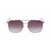 Victoria Beckham VB202S-712 Moteriški Oversized Kvadrato Formos Akiniai nuo Saulės Auksiniu Metalo Rėmeliu Rudi Gradientiniai Lęšiai 59mm