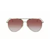 Victoria Beckham VB203S-712 Moteriški Akiniai nuo Saulės Auksinis Rėmas Rudi Gradientiniai Lęšiai 62mm