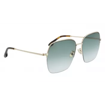 Victoria Beckham VB214SA-700 Moteriški Akiniai nuo Saulės - Havana Acetato Rėmelis, Rudas Gradientinis Stiklas, 61mm
