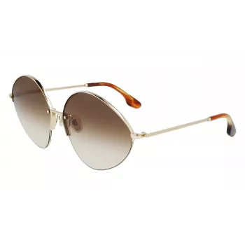 Victoria Beckham VB220S-702 Moteriški Oversized Kvadratiniai Akiniai nuo Saulės Auksiniai Rudi Gradientiniai 64mm