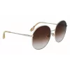 Victoria Beckham VB224S-702 Moteriški Akiniai nuo Saulės Auksiniai/Havana Rudi Gradient 59mm