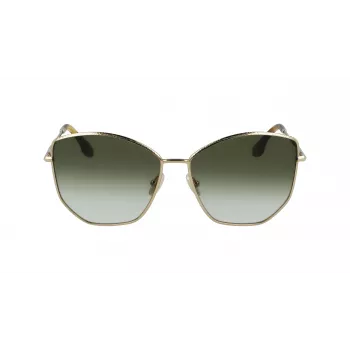 Victoria Beckham VB225S-700 Moteriški Akiniai Nuo Saulės Auksinis Metalas Ruda Gradientinė Pilot