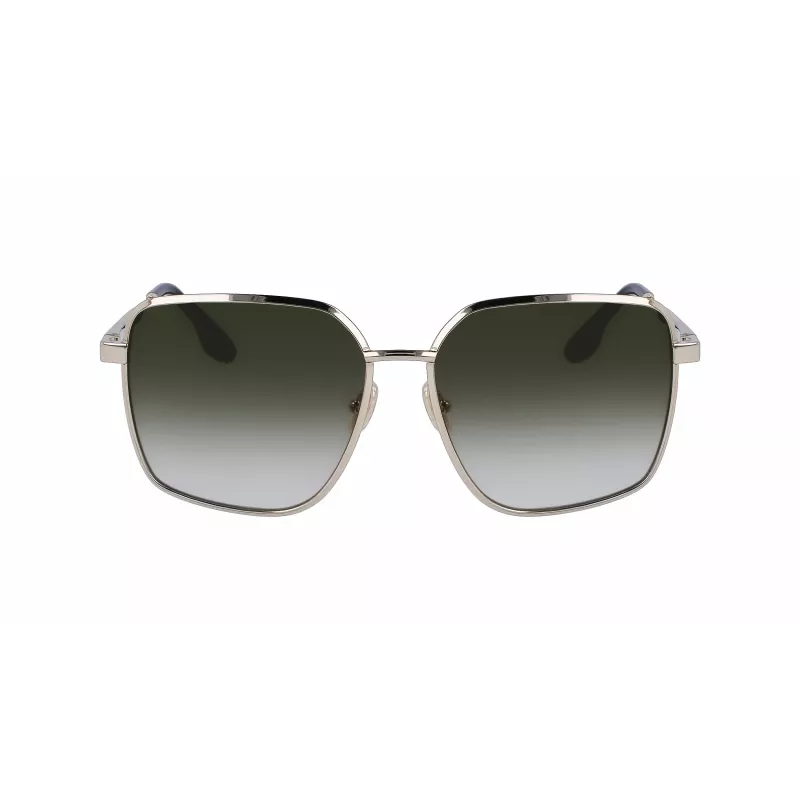 Victoria Beckham VB234S-700 Moteriški Oversized Kvadratiniai Akiniai nuo Saulės Auksinis Rėmelis Rudi Lęšiai 59mm