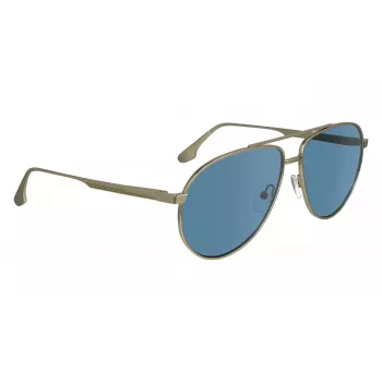 Victoria Beckham VB242S6114720 Moteriški kvadratiniai akiniai nuo saulės Rudi auksiniai rėmeliai Rudi gradientiniai lęšiai 61/14/140 mm