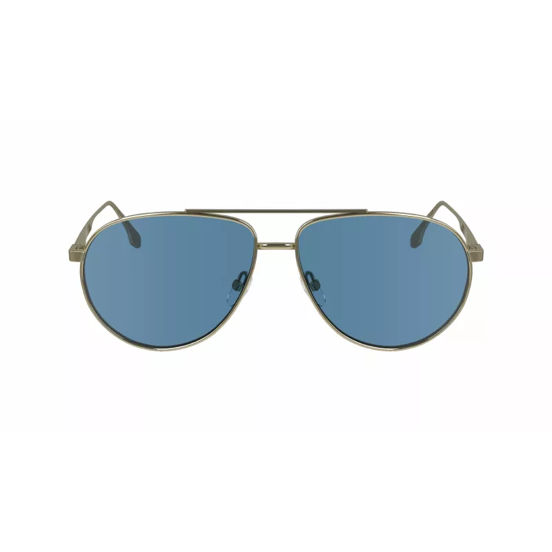 Victoria Beckham VB242S6114720 Moteriški kvadratiniai akiniai nuo saulės Rudi auksiniai rėmeliai Rudi gradientiniai lęšiai 61/14/140 mm