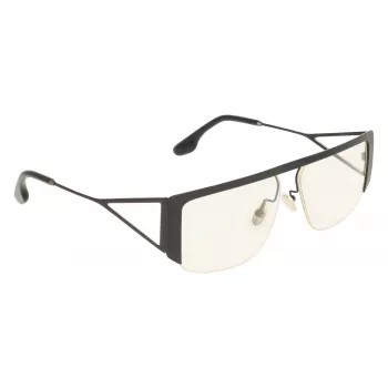 Victoria Beckham VB250S5913001 Moteriški dideli kvadratiniai akiniai nuo saulės - Juodas rėmelis, pilki gradientiniai stiklai 59mm