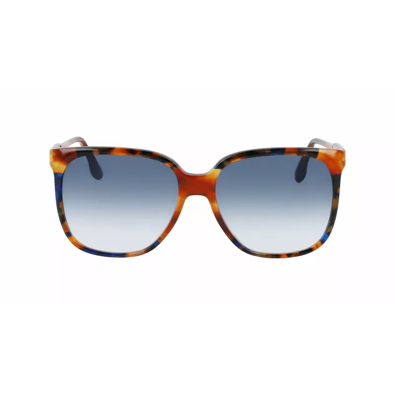 Victoria Beckham VB610SCB-212 Moteriški akiniai nuo saulės Havana acetatinis drugelio rėmelis rudi gradientiniai lęšiai 59mm