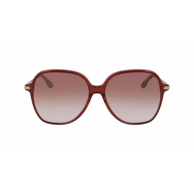 Victoria Beckham VB613S-607 Moteriški katės akies formos akiniai nuo saulės - Havana/Ruda gradientas 59mm