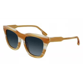 Victoria Beckham VB630S-774 Moteriški kvadratiniai acetatiniai akiniai nuo saulės Havana Brown Gradient 53mm