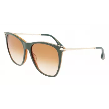 Victoria Beckham VB636S-342 Moteriški Akiniai nuo Saulės - Havana Vėžlio Kiauto Rėmelis, Rudi Gradientiniai Lęšiai, 58mm