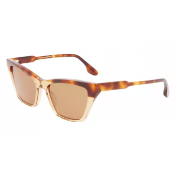 Victoria Beckham VB638S-218 Moteriški Akiniai nuo Saulės Havana Brown Gradient 55mm