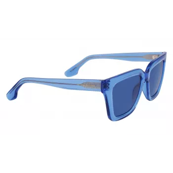 Victoria Beckham VB644S-320 Moteriški Akiniai nuo Saulės Tamsiai Havana Acetato Rėmelis Rudas Gradientinis Lęšis 53mm