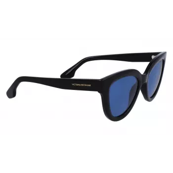 Moteriški akiniai nuo saulės Victoria Beckham VB649S-001 – juodas acetatinis rėmelis, pilki polikarbonatiniai lęšiai, 52 mm