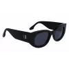Victoria Beckham VB654S5022001 Moteriški Akiniai nuo Saulės – Juodas Rėmas, Pilki Lęšiai, 50 mm