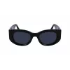 Victoria Beckham VB654S5022001 Moteriški Akiniai nuo Saulės – Juodas Rėmas, Pilki Lęšiai, 50 mm