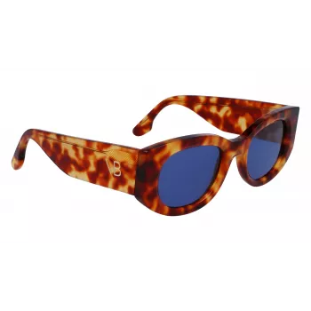 Victoria Beckham VB654S5022222 Moteriški kvadratiniai akiniai nuo saulės juodi/pilki 50mm