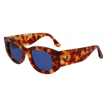 Victoria Beckham VB654S5022222 Moteriški kvadratiniai akiniai nuo saulės juodi/pilki 50mm