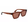 Victoria Beckham VB656S-203 moteriški akiniai nuo saulės - Rudi Havana acetato rėmeliai su rudais gradientiniais lęšiais - 52mm