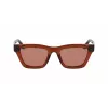 Victoria Beckham VB656S-203 moteriški akiniai nuo saulės - Rudi Havana acetato rėmeliai su rudais gradientiniais lęšiais - 52mm