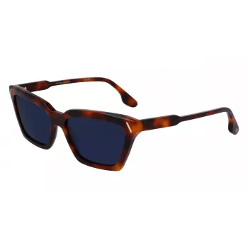 Victoria Beckham VB661S-215 moteriški kvadratiniai acetatiniai akiniai nuo saulės Havana Brown Gradient 57mm