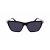Victoria Beckham VB663S-001 Moteriški Akiniai nuo Saulės - Juodas Acetato Rėmelis, Pilki Polikarbonato Lęšiai, 57/15/140 mm