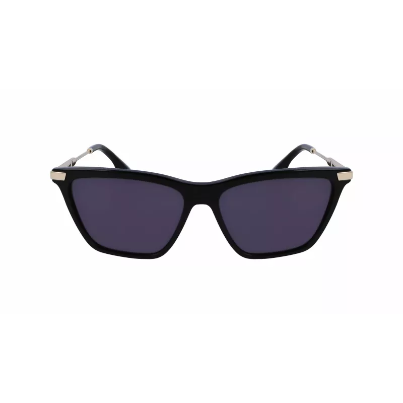 Victoria Beckham VB663S-001 Moteriški Akiniai nuo Saulės - Juodas Acetato Rėmelis, Pilki Polikarbonato Lęšiai, 57/15/140 mm