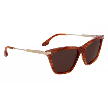 Victoria Beckham VB663S-238 Moteriški Akiniai nuo Saulės Havana Rudi Gradientiniai 57mm