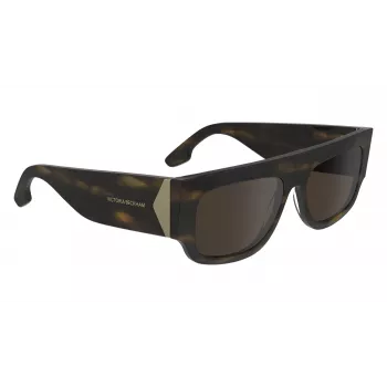 Victoria Beckham VB666S5516321 Moteriški dideli kvadratiniai akiniai nuo saulės Havana rudi gradientiniai 55mm