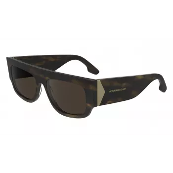 Victoria Beckham VB666S5516321 Moteriški dideli kvadratiniai akiniai nuo saulės Havana rudi gradientiniai 55mm