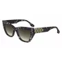 Victoria Beckham VB668S5516010 Moteriški kvadratiniai akiniai nuo saulės - juodas acetatinis rėmelis, pilki CR-39 lęšiai, 55 mm