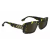 Victoria Beckham VB669S5513012 Moteriški kvadratiniai acetatiniai akiniai nuo saulės - Juodi/Pilki - 55/13/145 mm