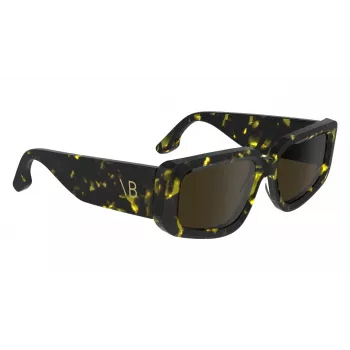 Victoria Beckham VB670S5417012 Moteriški Akiniai nuo Saulės – Juodas Acetato Rėmelis, Pilki Lęšiai, 54/17/145 mm