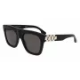 Victoria Beckham VB675S5220001 Moteriški Akiniai nuo Saulės - Juodas Acetato Rėmas, Pilki Polikarbonato Lęšiai, 52mm