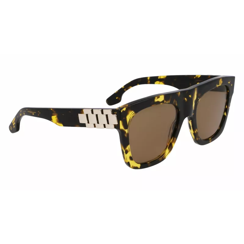 Victoria Beckham VB675S5220012 Moteriški Akiniai nuo Saulės, Juodas Acetato Rėmelis, Tamsiai Pilki Polikarbonatiniai Lęšiai, 52mm