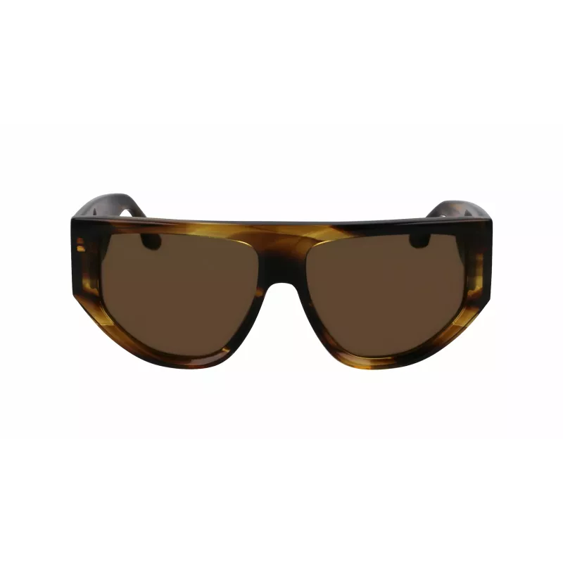 Victoria Beckham VB676S moteriški akiniai nuo saulės - Havana rudos spalvos acetatinis rėmelis su rudais gradientiniais lęšiais - 55/14/145 mm