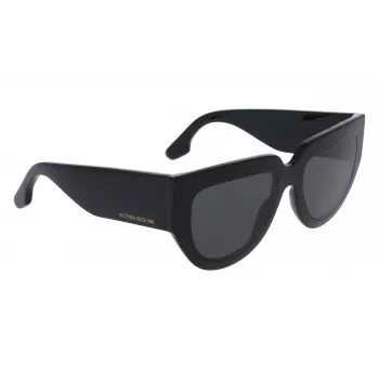 Victoria Beckham VB679S 53mm Akiniai Moterims, Juodas Rėmelis, Pilki UV400 Lęšiai