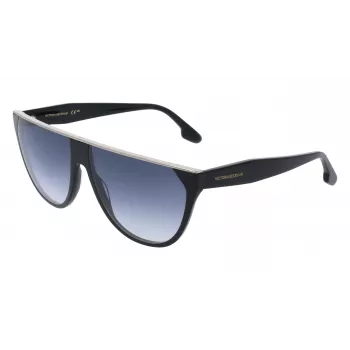 Victoria Beckham VB682S Moteriški Akiniai Nuo Saulės Juodas Acetatas Pilki Lęšiai 61mm