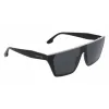 Victoria Beckham VB683S5812001 Moteriški Akiniai Nuo Saulės - Juodas Acetato Rėmelis, Pilki Lęšiai, 58mm
