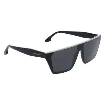 Victoria Beckham VB683S5812001 Moteriški Akiniai Nuo Saulės - Juodas Acetato Rėmelis, Pilki Lęšiai, 58mm