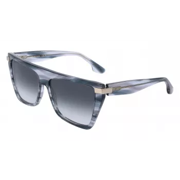 Victoria Beckham VB684S 5715035 Moteriški kvadratiniai akiniai nuo saulės Havana Brown Gradient 57mm