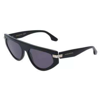 Victoria Beckham VB685S 5618001 Moteriški Akiniai Nuo Saulės Juodi Pilki Geometriniai Acetatas UV400