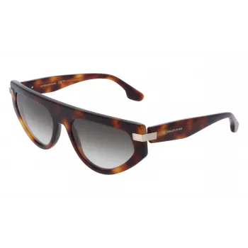 Victoria Beckham VB685S5618215 Moteriški kvadratiniai acetatiniai akiniai nuo saulės Havana Brown Gradient 56/18/140