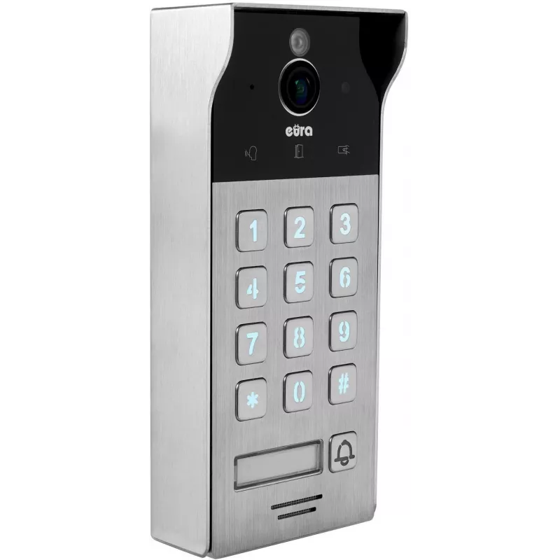 Vaizdo durų skambutis EURA VDP-30C5 Tuya, 1080p, Wi-Fi, dvipusis garsas, PIR judesio detektorius, naktinis matymas, IP54, belaidis skambutis