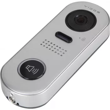 Vidos DUO S1001 durų stotelė – Full HD 1080p, dviejų laidų, IP65, sidabrinė/pilka