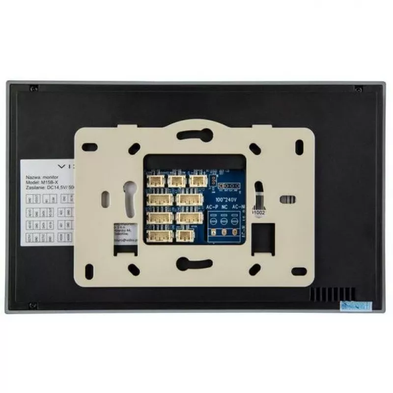VIDOS vidinis skydelis M15B-X 7 colių spalvotas TFT LCD vaizdo domofono monitorius, juodas