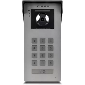 VIDOS IPX S100 lauko IP vaizdo domofono skydelis 2MP 1080p PoE Wi-Fi juodas