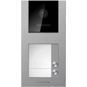 VIDOS X S11-2 Lauko vaizdo domofono skydelis, 2,0 MP, sidabriškai pilkas, paviršinis montavimas